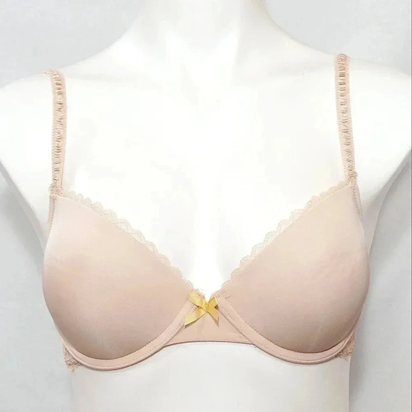 Gilligan O'Malley Perfect Push Up Padded Underwire Bra 34D Nude - Picture 1 of 5